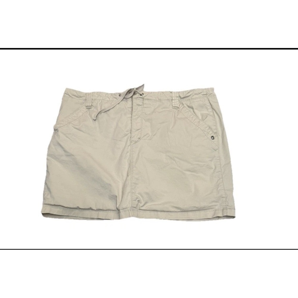 French Cuff Beige Khaki Skort Stretch Athletic Golf Skirt Womens Size 16